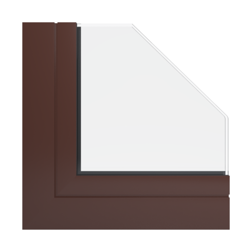 RAL 8016 brązowy mahoniowy okna profile aluprof mb-77-hs