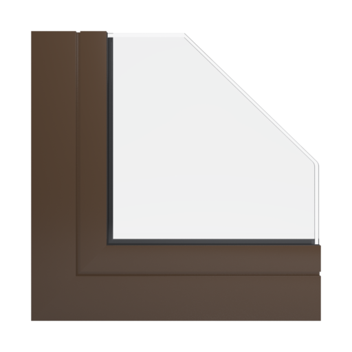 RAL 8028 brązowy okna profile aluprof mb-77-hs