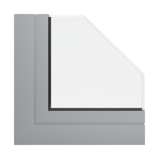 RAL 9006 białe aluminium okna profile aluprof mb-86-si
