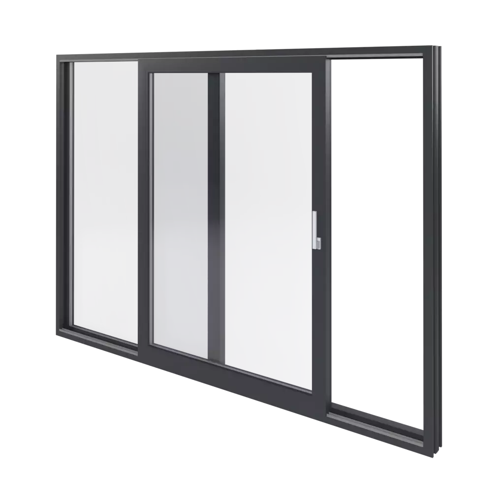 Okna tarasowe przesuwne SMART-SLIDE okna profile-okienne gealan smoovio