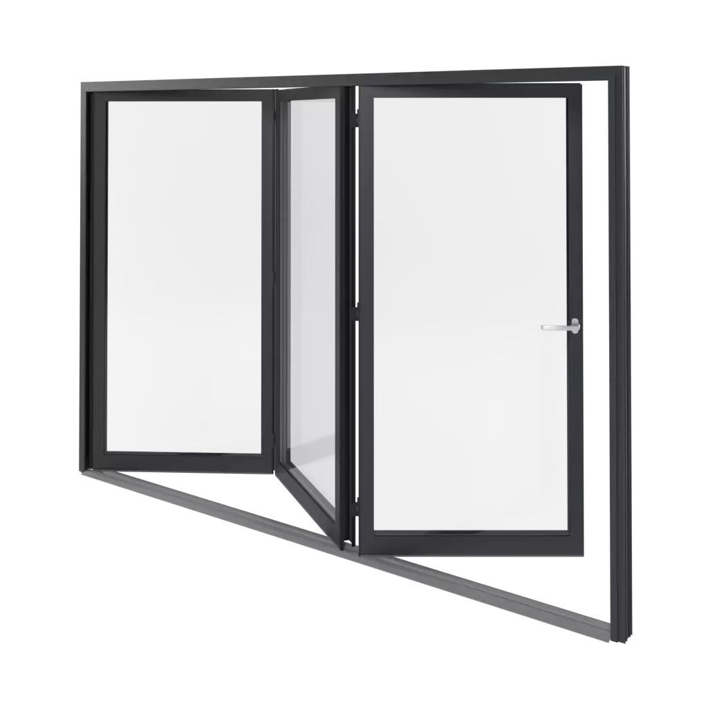 Okna harmonijkowe okna profile-okienne aliplast panorama