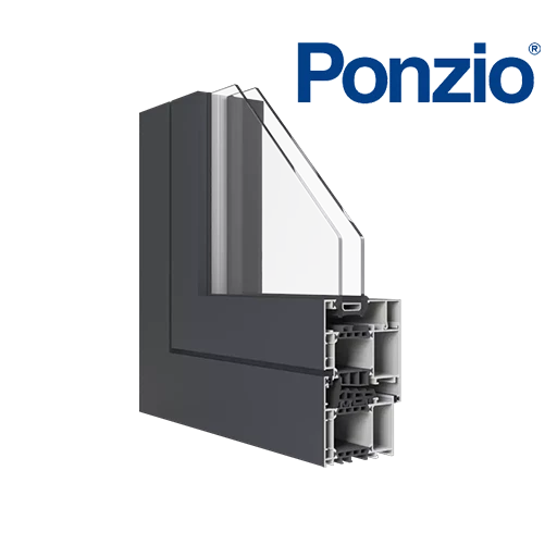 Ponzio okna kolory aluminium-ral ral-9004